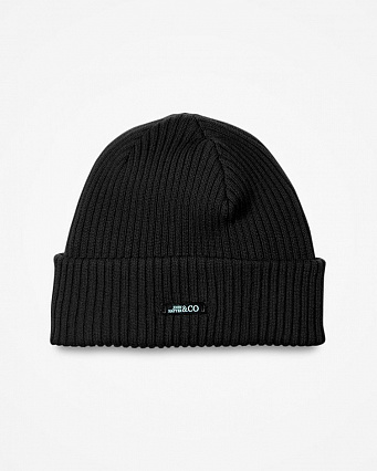 Шапка THE GENTLEMAN BLACK BEANIE фото
