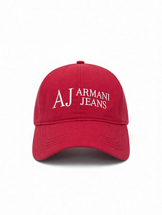 Бейсболка AJ Armani Jeans, красный цвет фото