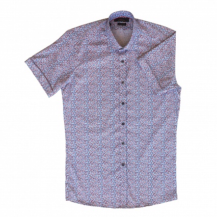 Рубашка BOTTEGA с коротким рукавом с цветочным узором фото