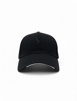Чёрная бейсболка Polo Ralph Lauren с лаконичным логотипом Polo Player фото