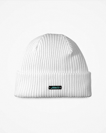 Шапка THE GENTLEMAN WHITE BEANIE фото