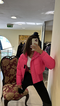 Куртка розовый фото