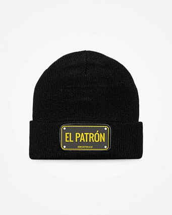 Шапка бини "EL PATRON" черная резиновая фото