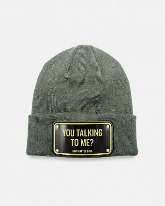 Шапка YOU TALKING TO ME хаки фото