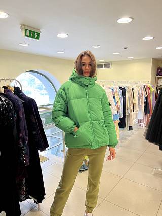 Куртка зеленый фото