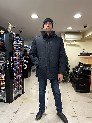 Куртка мужская зимняя Milanomania черный фото